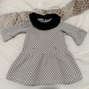 Janie & Jack Dress with fur collar (12-18 months)